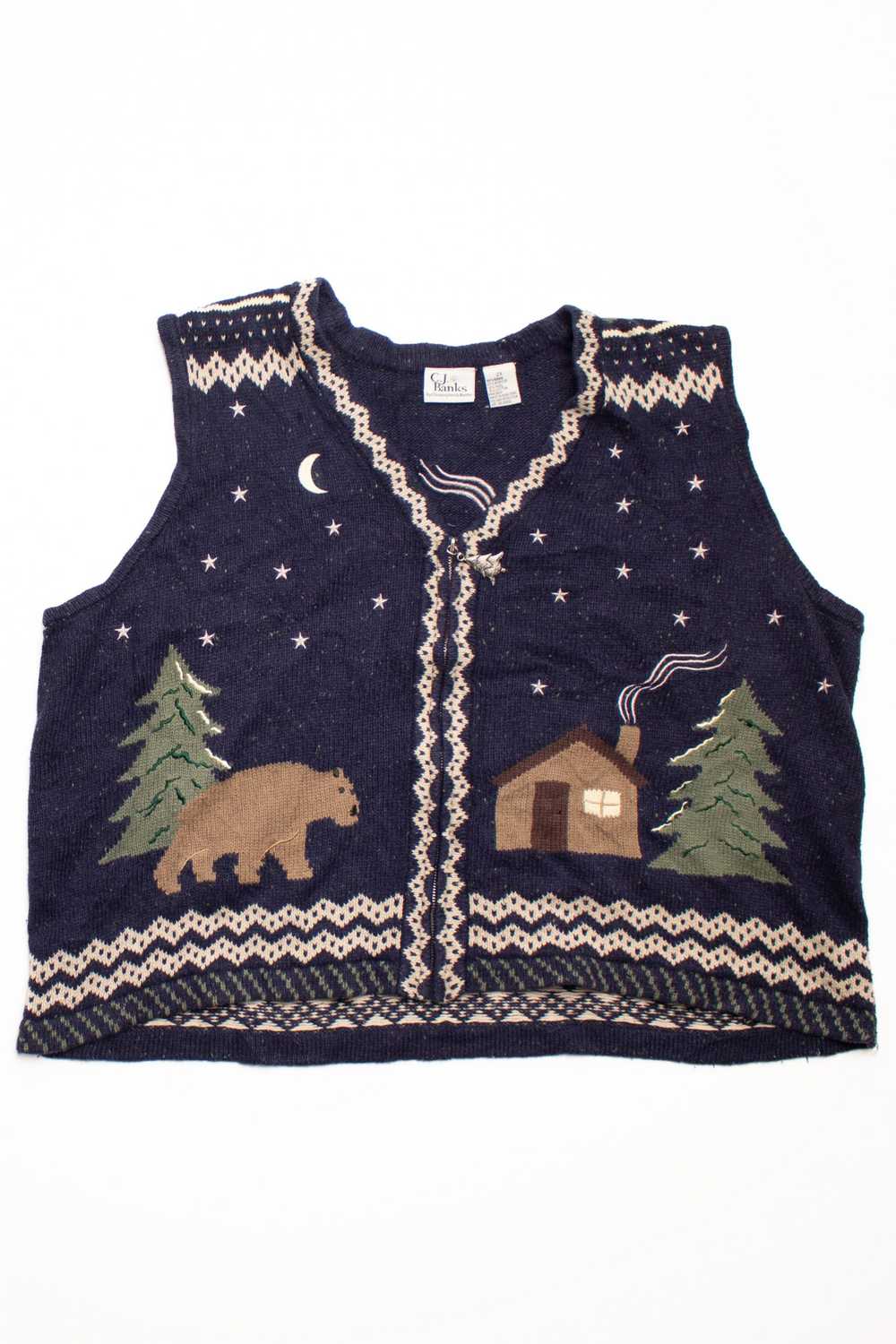 Blue Ugly Christmas Vest 58738 - image 2