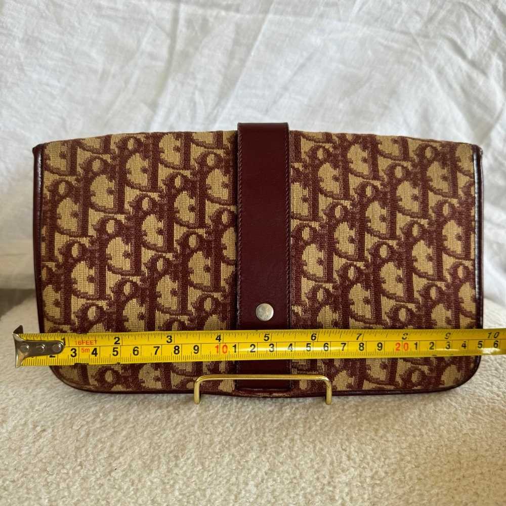 Vintage Christian Dior Burgundy Clutch - image 3