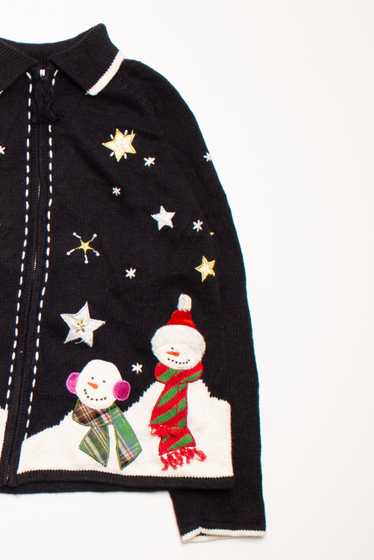 Snowman Scarf Ugly Christmas Cardigan 58639