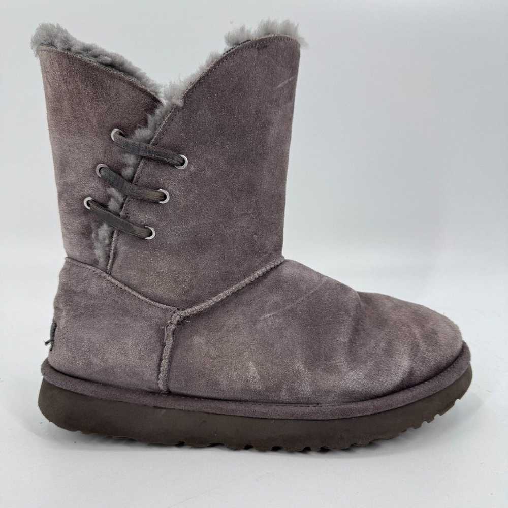 UGG Gray Constantine Side Stitch Fur Lined Boots … - image 3