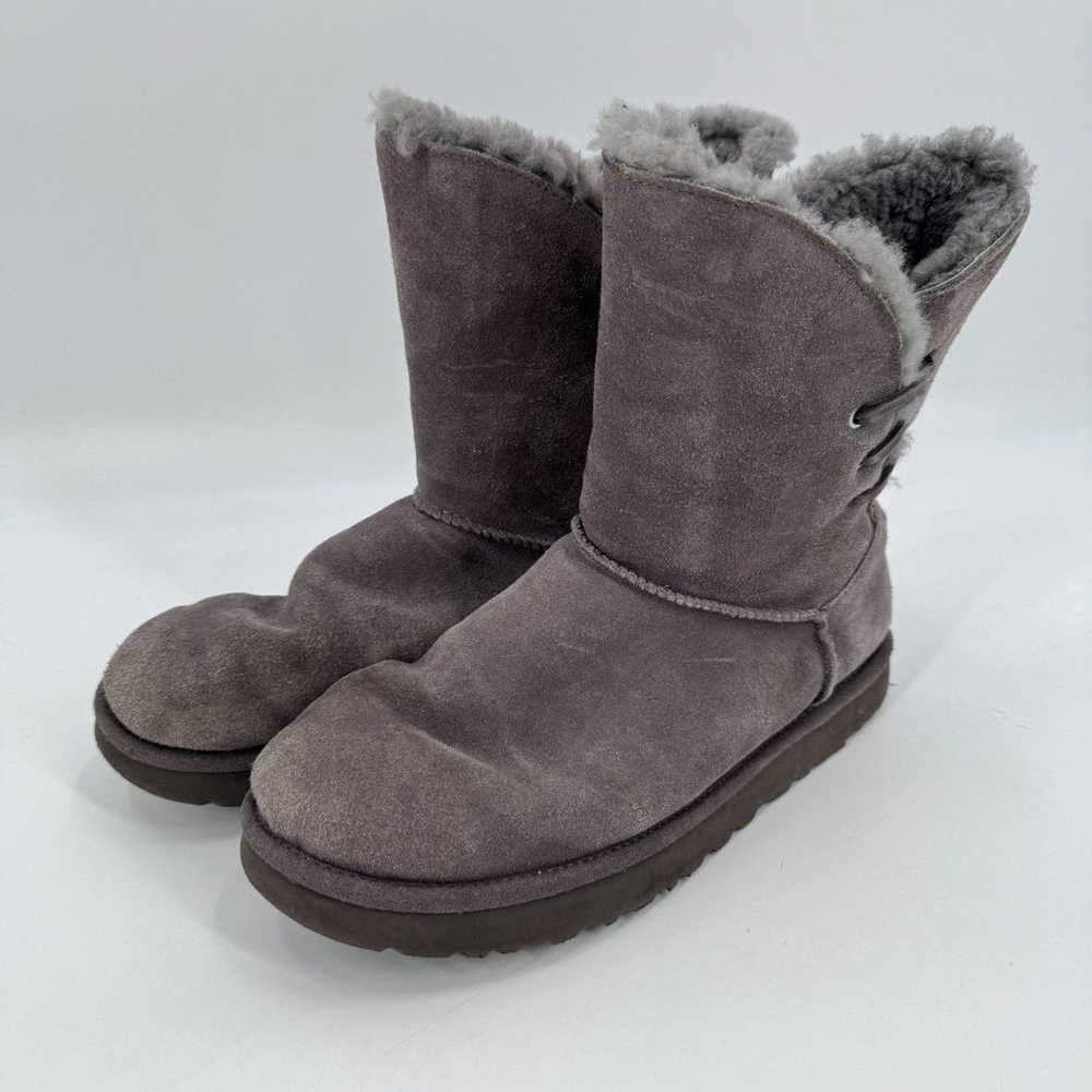 UGG Gray Constantine Side Stitch Fur Lined Boots … - image 6
