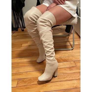 BRAND NEW Pretty little things beige long boots