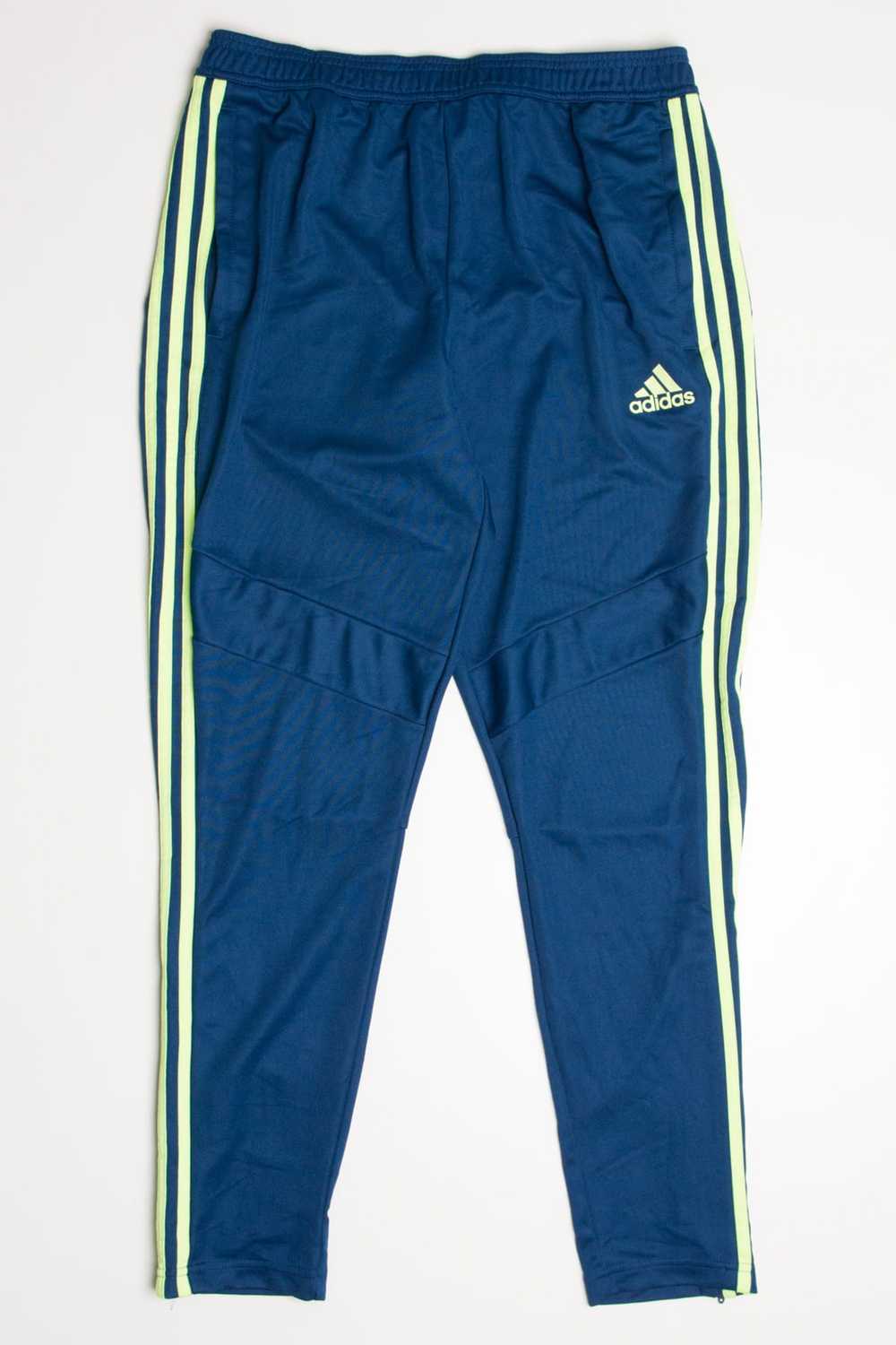 Teal & Lime Adidas Soccer Pants (sz. L) - image 1