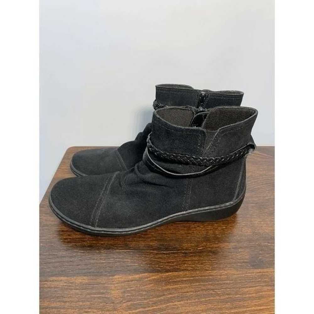 Clarks Womens Side Zip Ankle Boots Black Size 8.5 - image 8