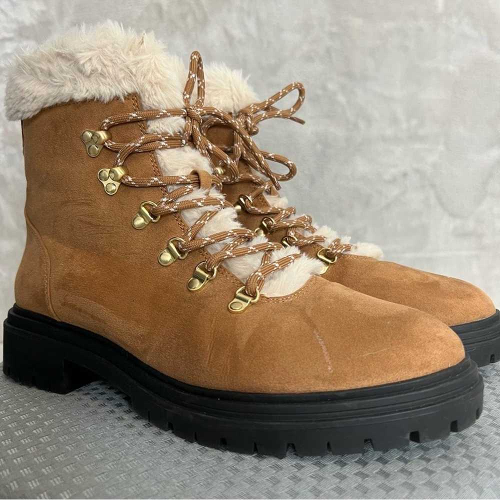 J. Crew Boots Womens 10.5 Faux Fur Winter Hiking … - image 2