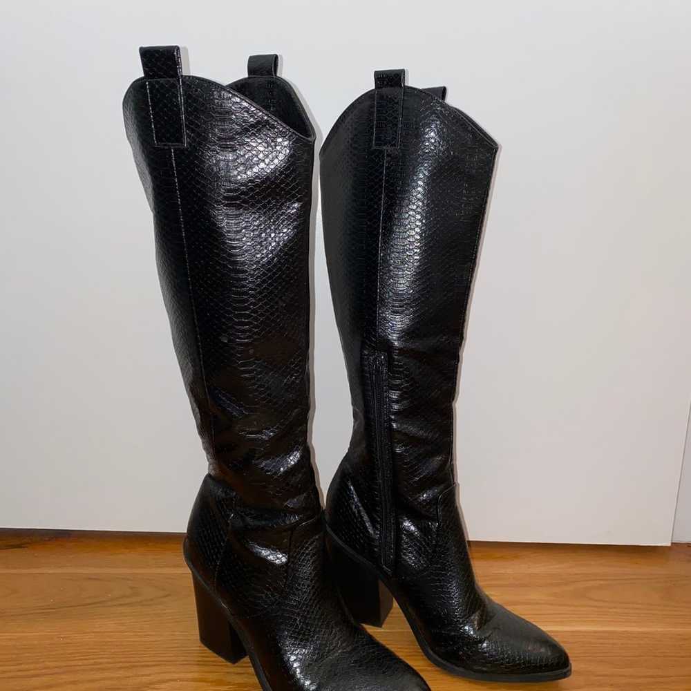 Dolce Vita knee high western boots 7.5 - image 2