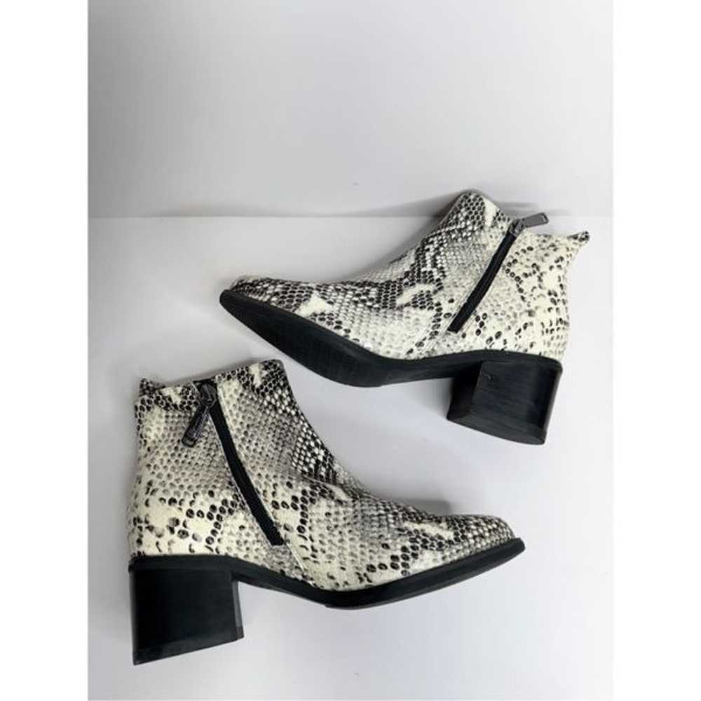 Blondo Ankle Booties Size 6 Snakeskin Embossed Le… - image 5