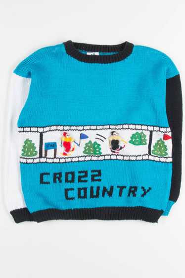 Vintage Crozz Country Skiing Sweater