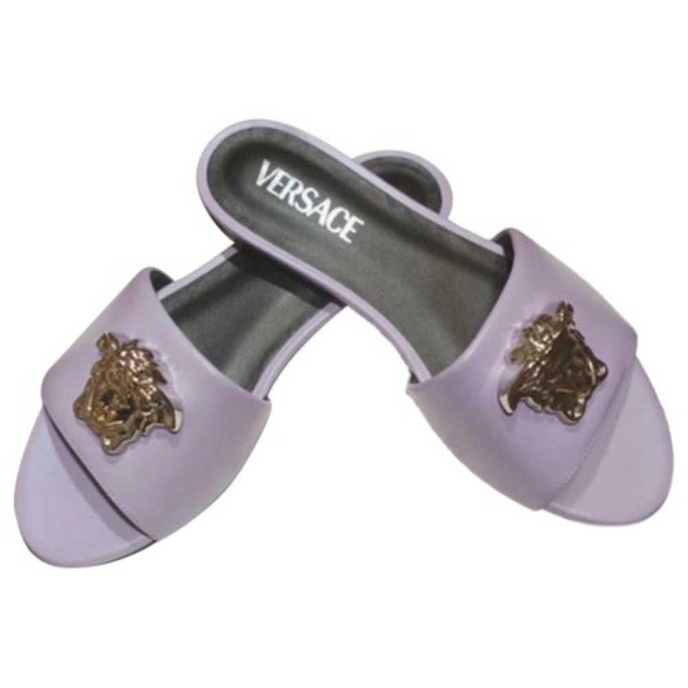 Versace Leather mules - image 1