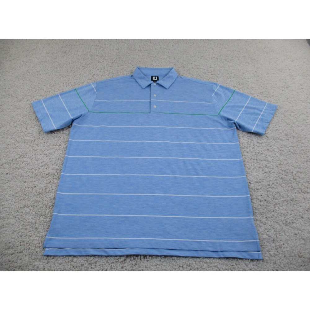 Footjoy FootJoy Shirt Men 2XL XXL Blue Polo Golf … - image 1