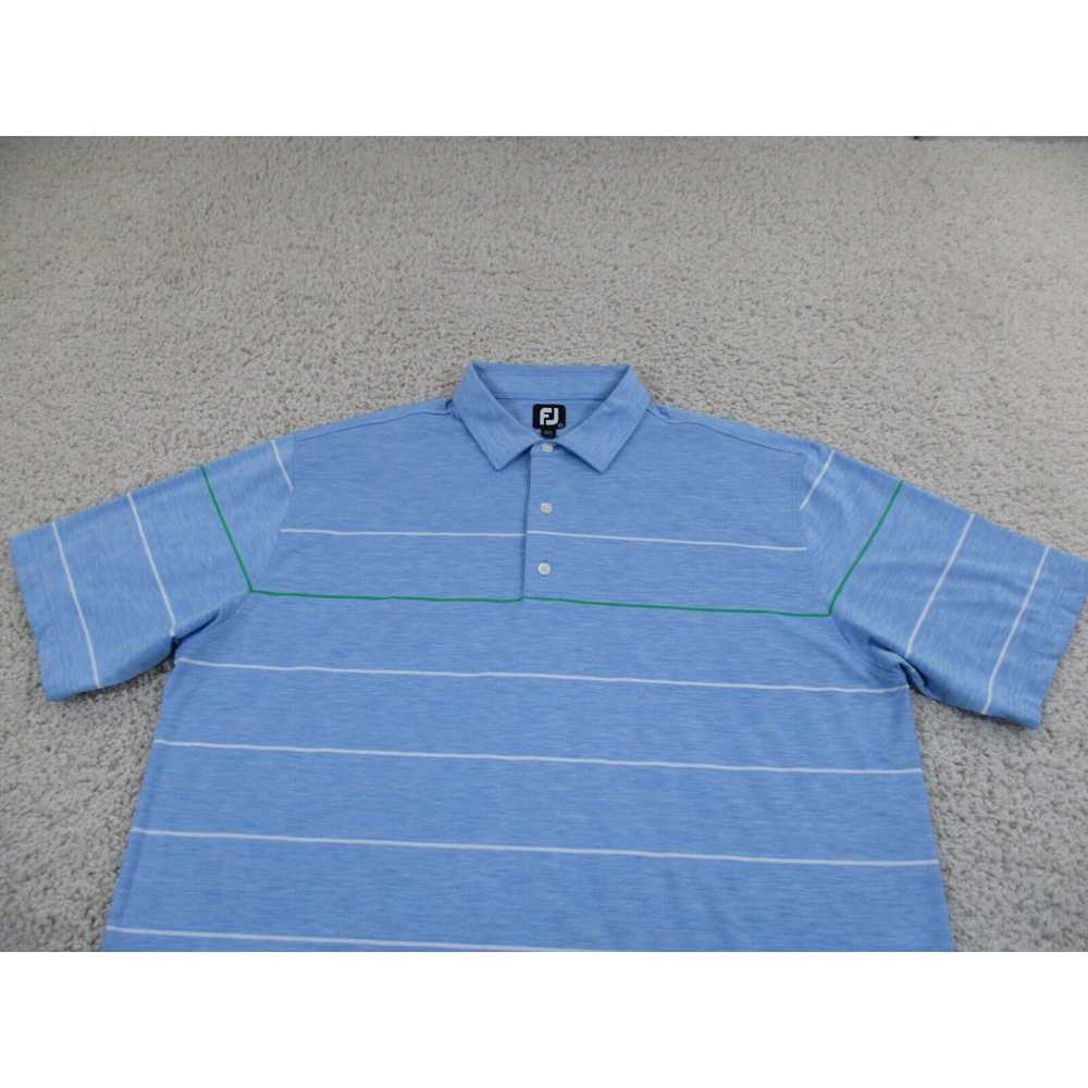 Footjoy FootJoy Shirt Men 2XL XXL Blue Polo Golf … - image 2