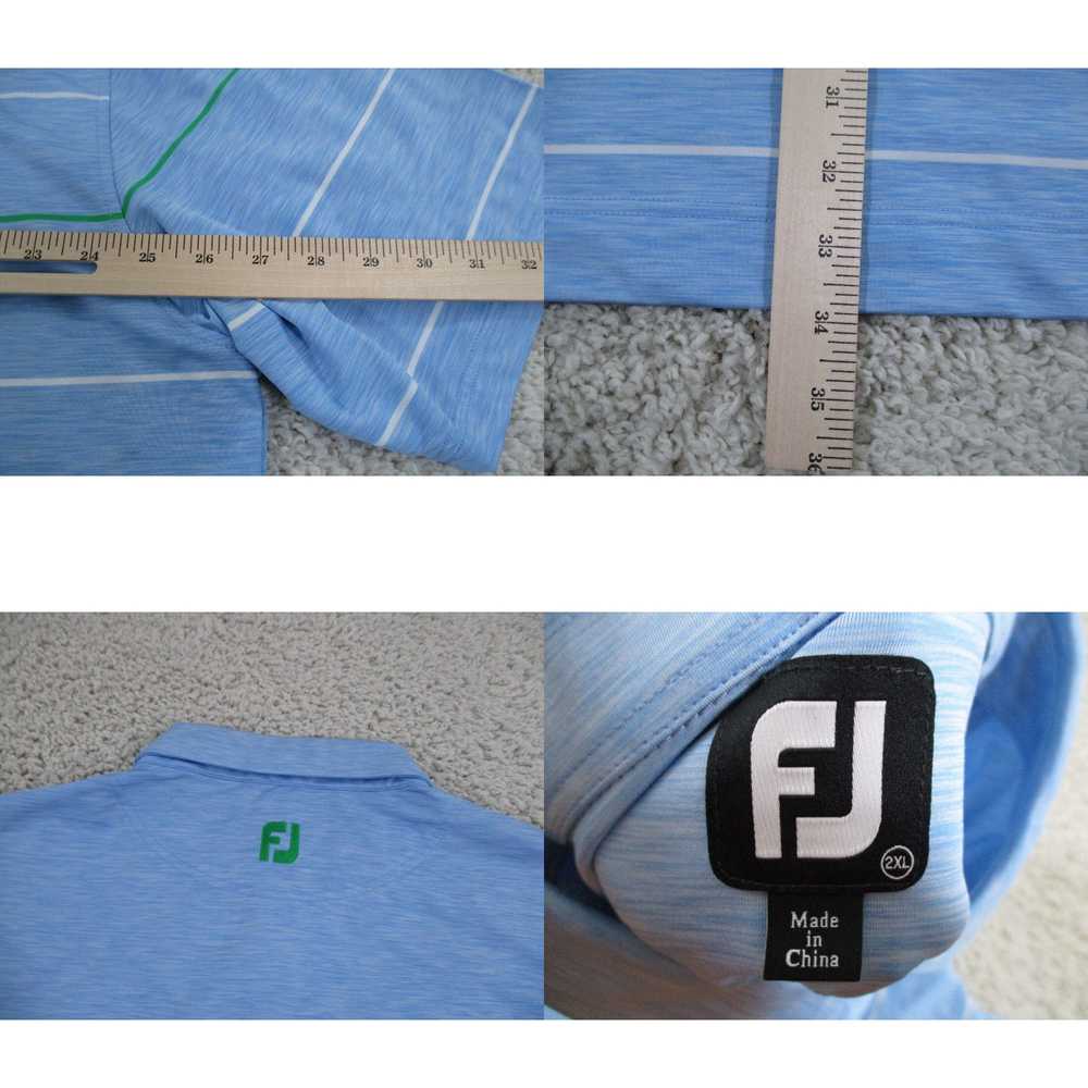 Footjoy FootJoy Shirt Men 2XL XXL Blue Polo Golf … - image 4