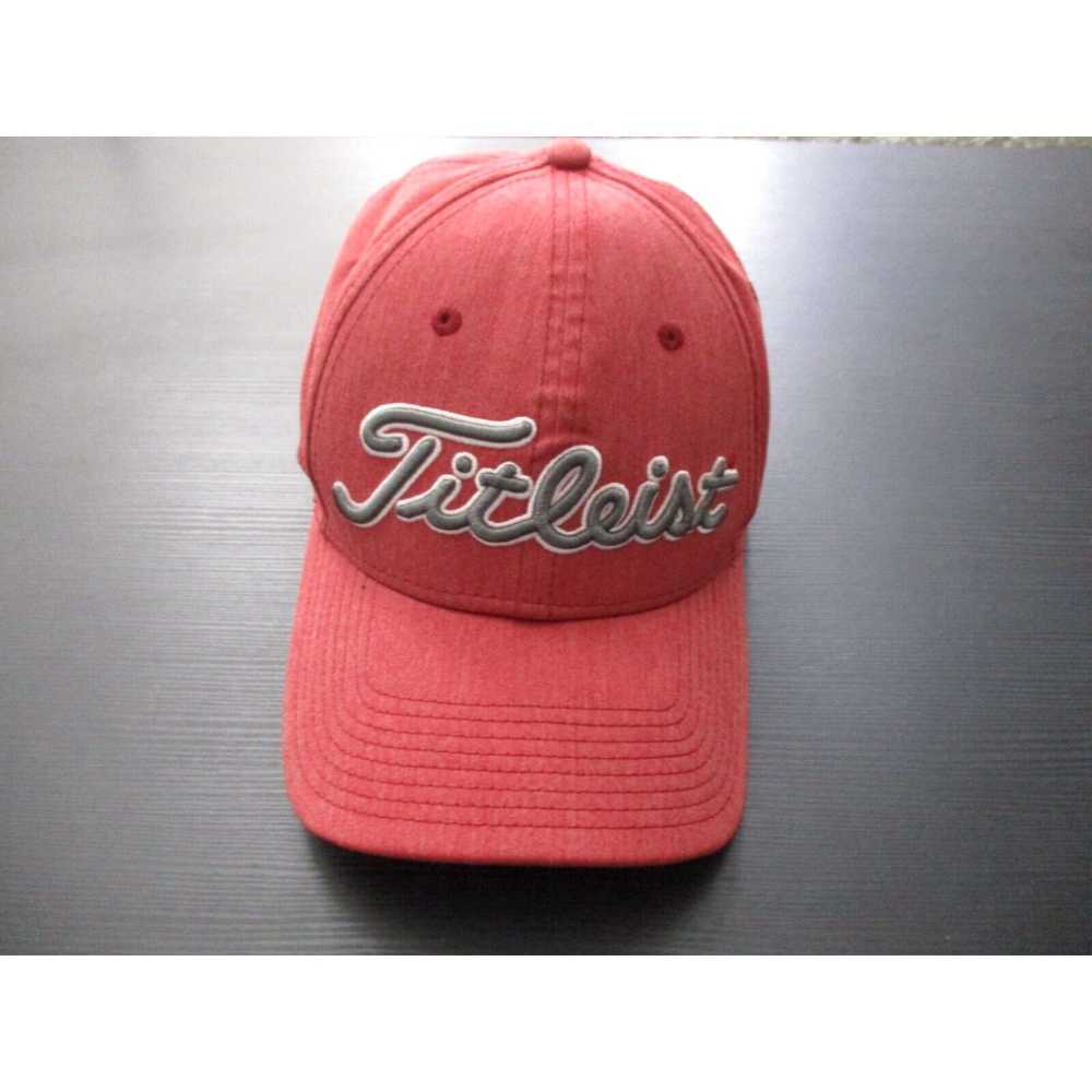 Titleist Titleist Hat Cap Mens Fitted Medium Red … - image 1