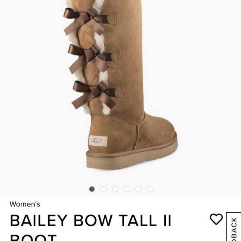 UGG Bailey Triple Bow Chestnut Tall Boots Women’s… - image 12
