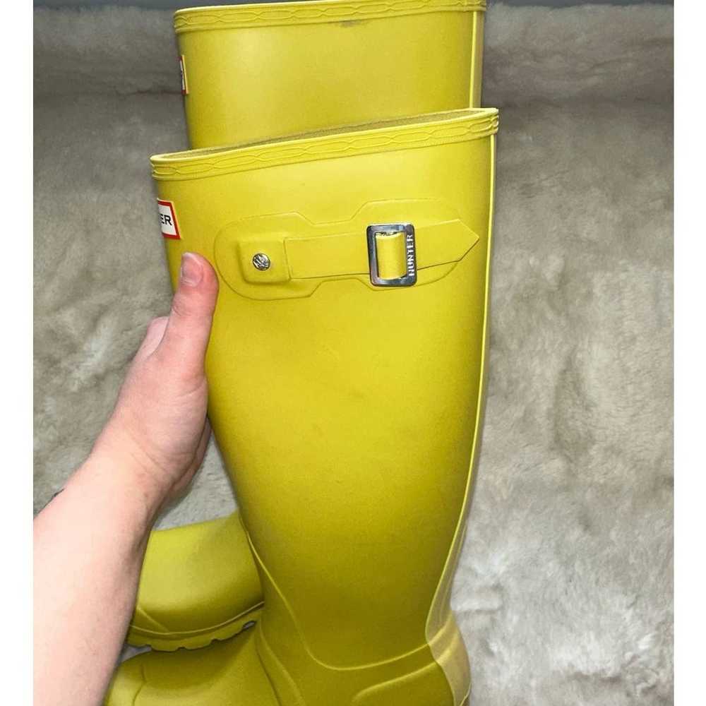 Hunter Original Tall Rain Boots in Yellow Women's… - image 7