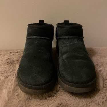 Uggs black ultra mini boots