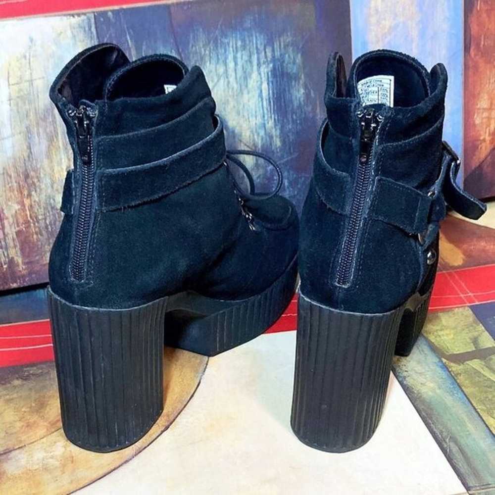 Women's T.U.K. Ankle Boots Size 11 Platform Buckl… - image 5
