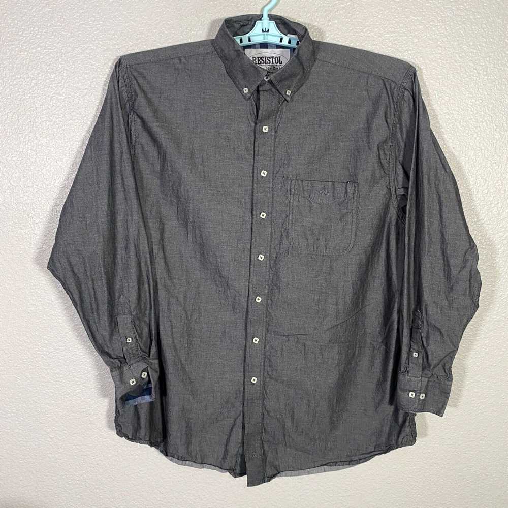 Vintage Resistol Shirt Mens 2XL Gray Button Down … - image 1