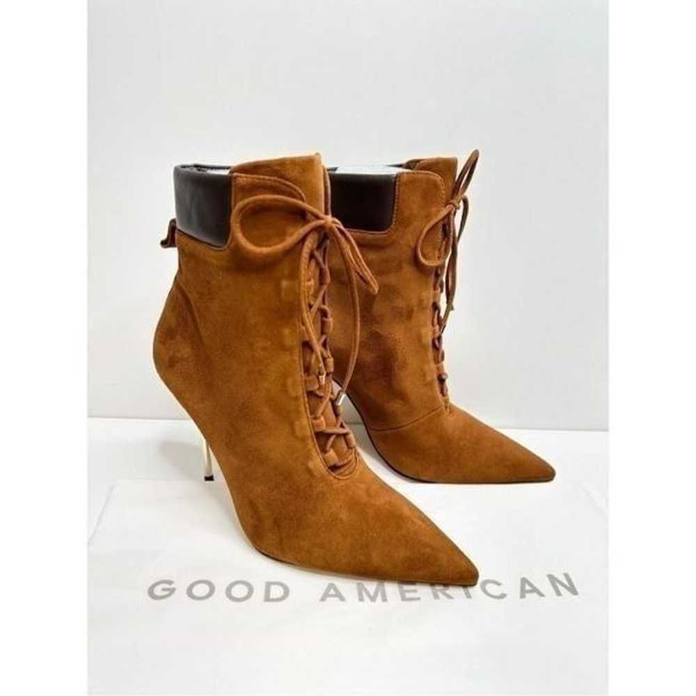 Good American Boots Womens Size 8 Tobacco Suede P… - image 2