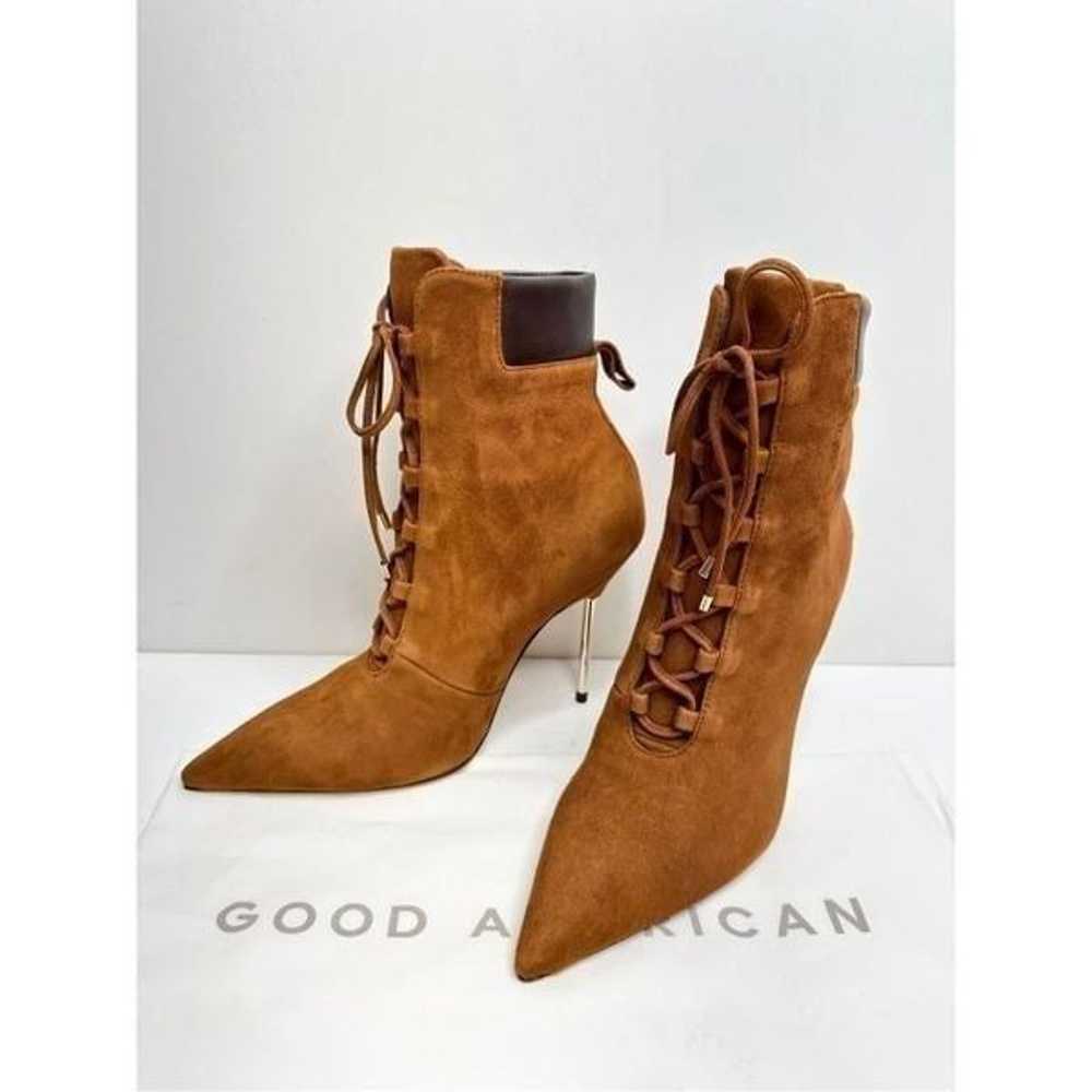 Good American Boots Womens Size 8 Tobacco Suede P… - image 6
