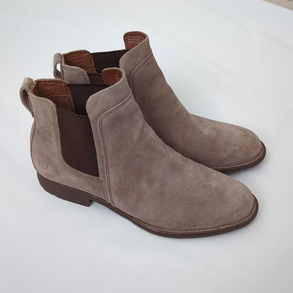 Born Women's Shoes Brown Pull On Ankle Bootie Tau… - image 4