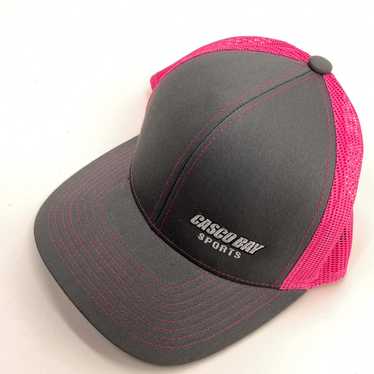 Casco Bay Sports Maine Gray Pink Trucker Hat - image 1