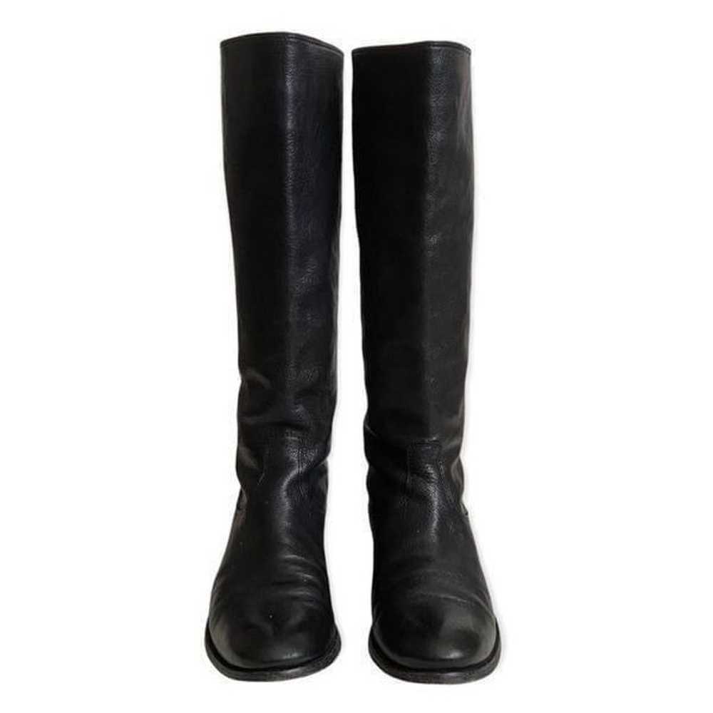 Frye Melissa Button Back Zip Black Leather  Boots… - image 3