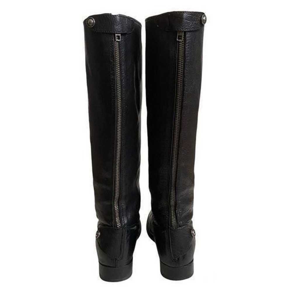 Frye Melissa Button Back Zip Black Leather  Boots… - image 5