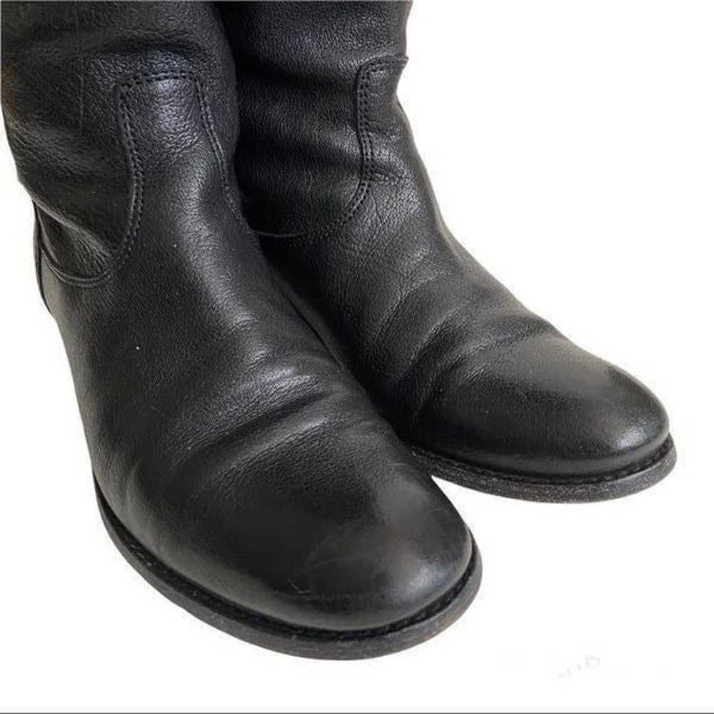 Frye Melissa Button Back Zip Black Leather  Boots… - image 6