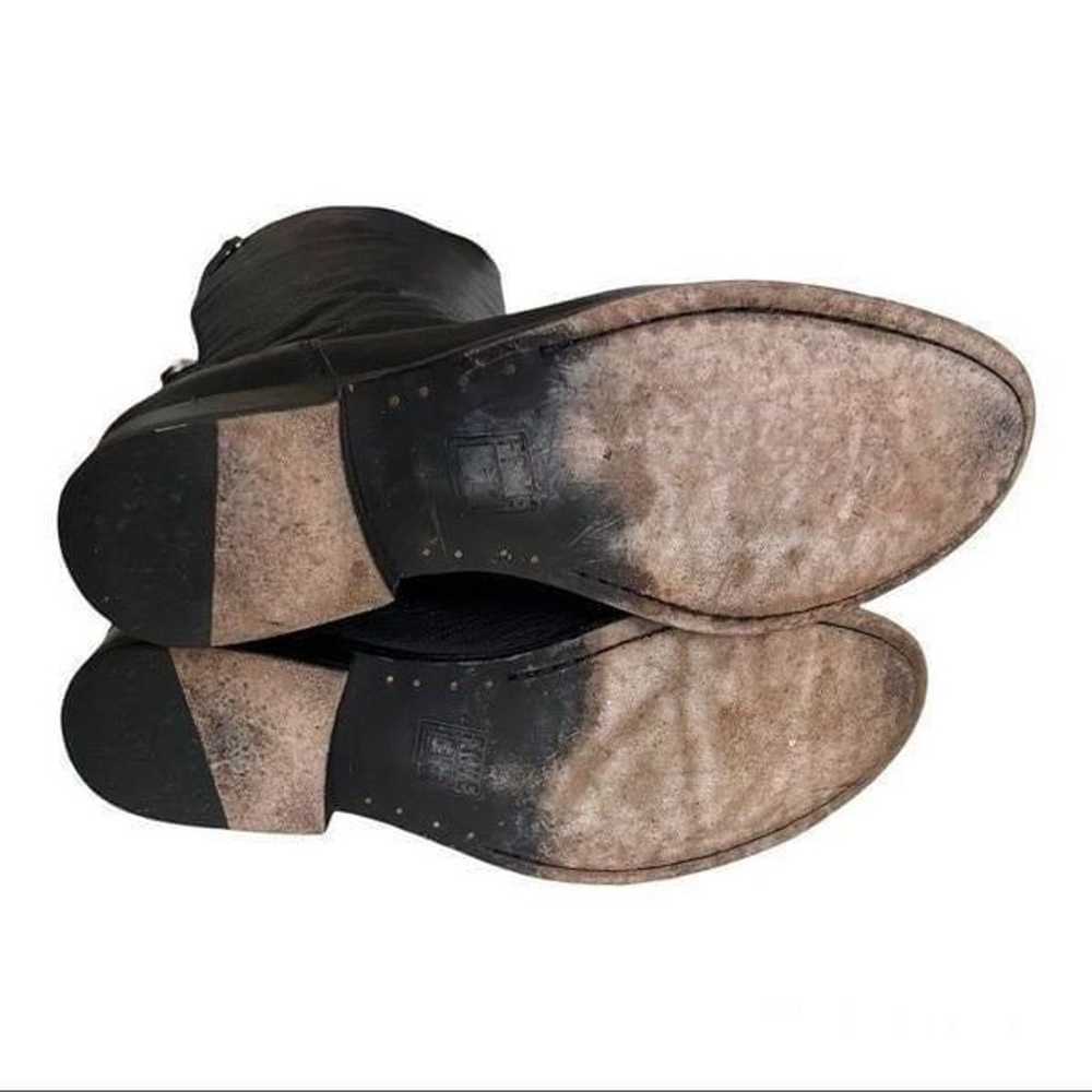 Frye Melissa Button Back Zip Black Leather  Boots… - image 8