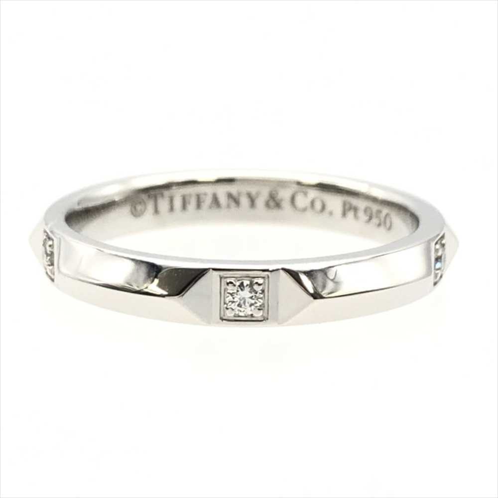 TIFFANY & Co. True Band Ring 5P Diamond Size 8 Pt… - image 1