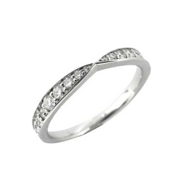 TIFFANY Ring Half Eternity Harmony Diamond Pt950 … - image 1