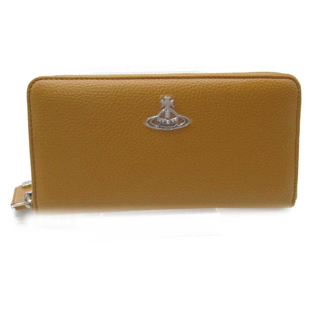 VIVIENNE WESTWOOD round wallet Yellow leather Gra… - image 1