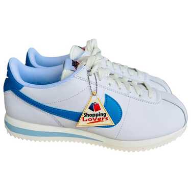 Nike Cortez leather trainers