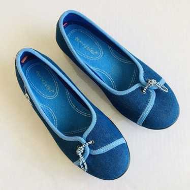 Terrasoles Blue Slip On Women's Flats Shoes Size … - image 1