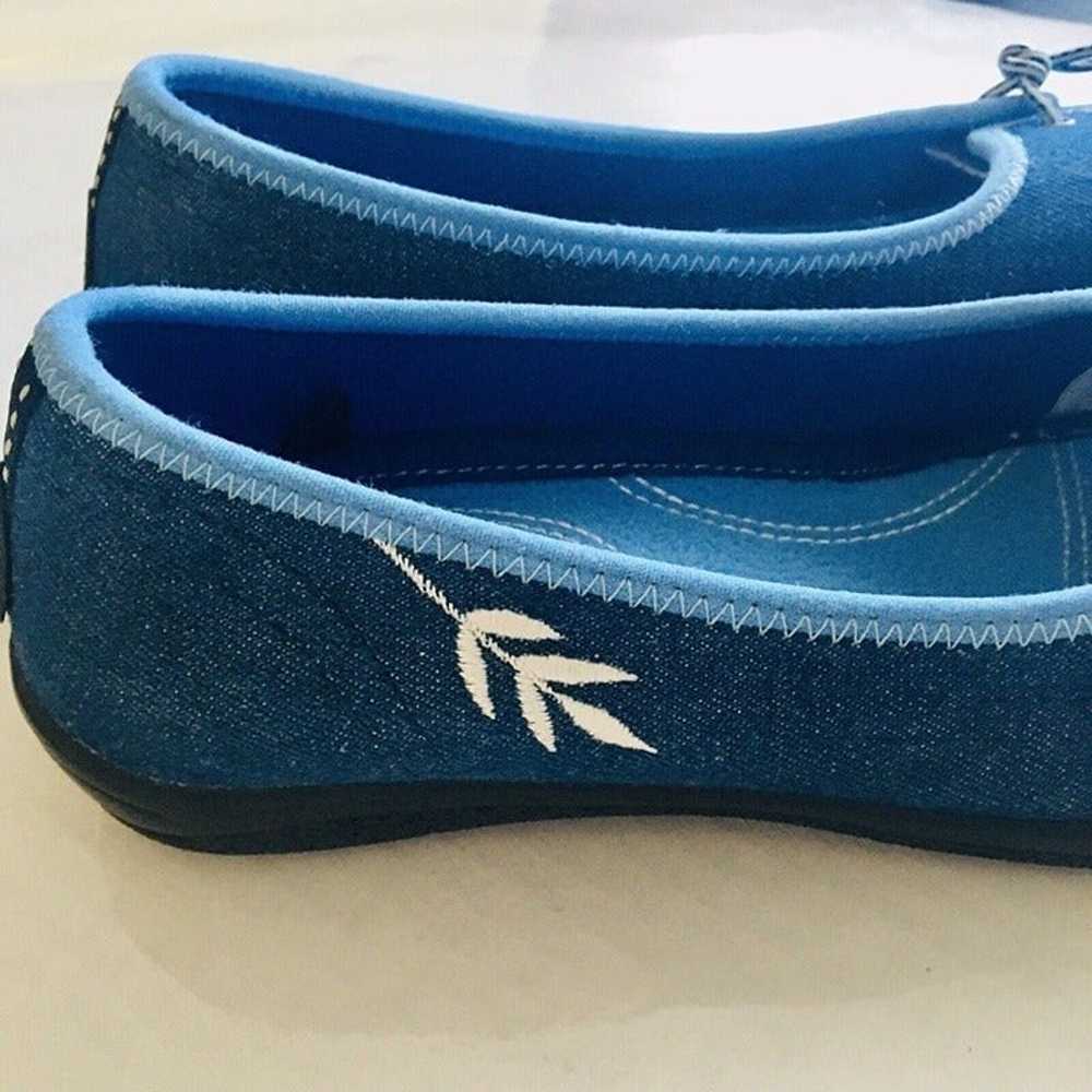 Terrasoles Blue Slip On Women's Flats Shoes Size … - image 4