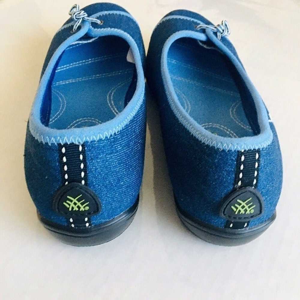Terrasoles Blue Slip On Women's Flats Shoes Size … - image 7