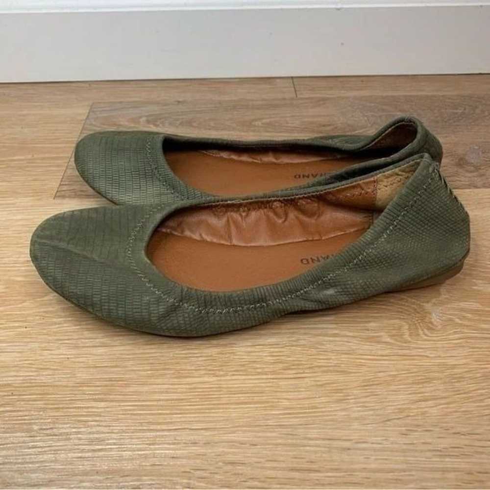 Lucky Brand Emmie Green Leather Faux Snake Skin E… - image 4