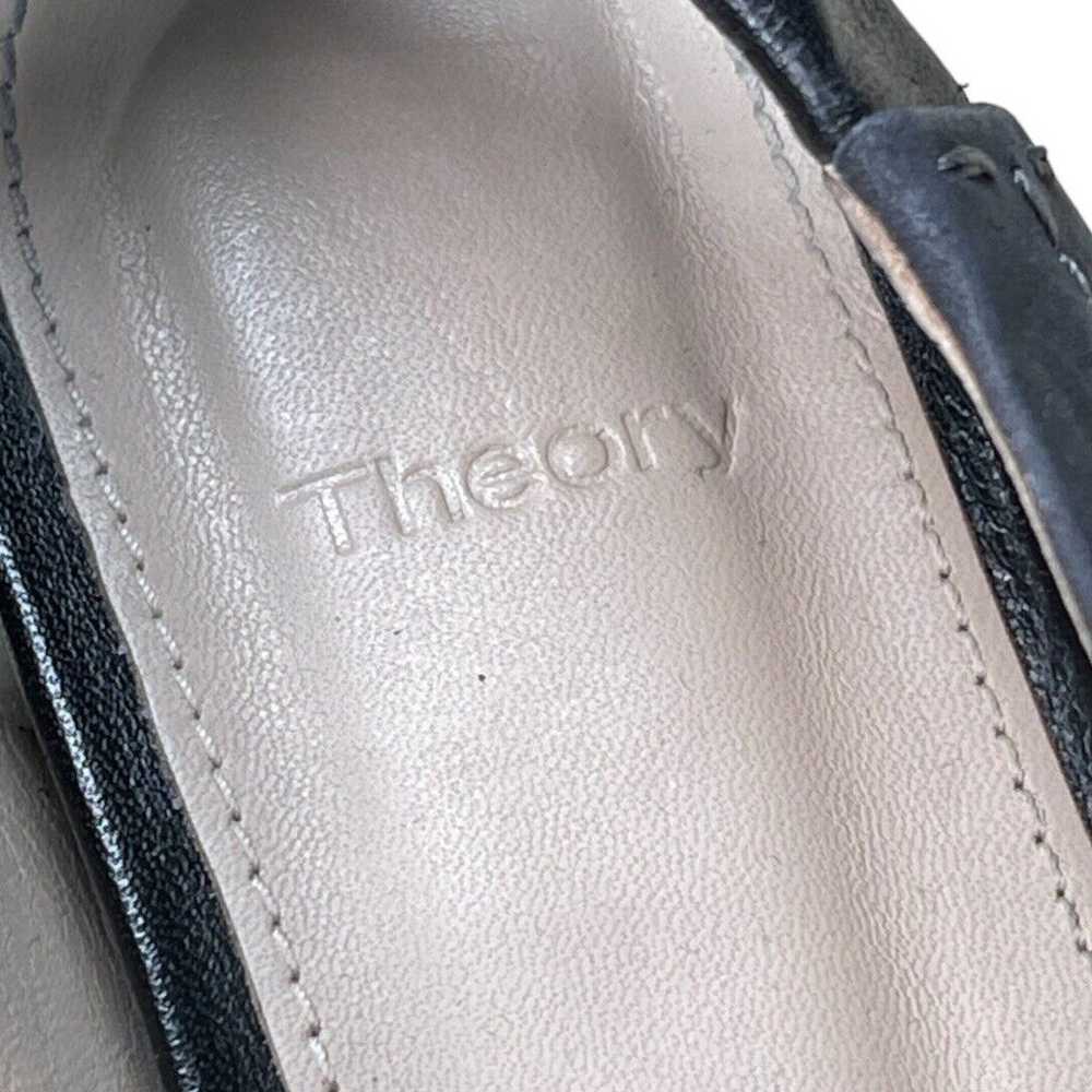 Theory Wedge Flat in Leather In Soft Black Woman’… - image 3