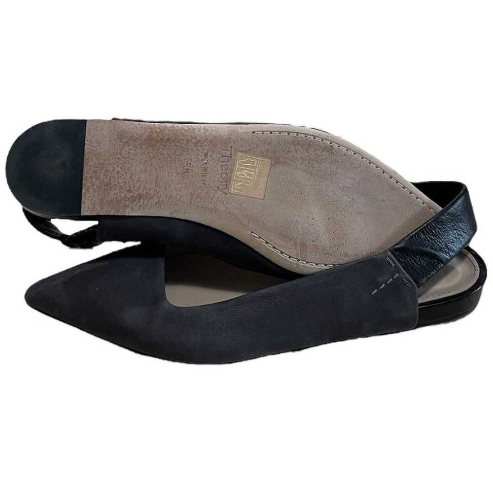 Theory Wedge Flat in Leather In Soft Black Woman’… - image 7