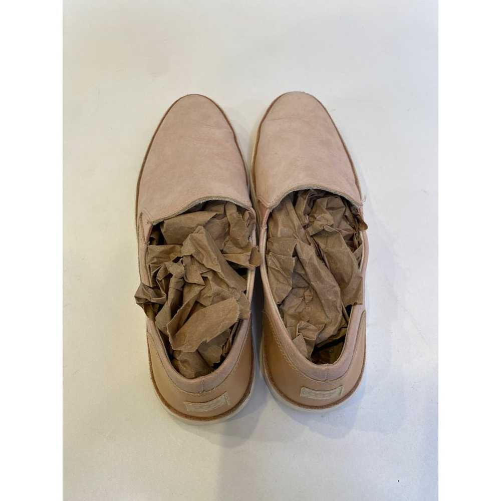 Ugg Pink “Adley” Leather Flat Slip Ons Sz 7.5 - image 3