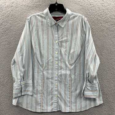 Merona MERONA Shirt Womens Size 20W Button Up Blo… - image 1