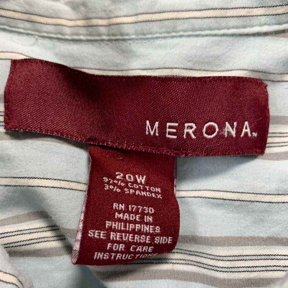 Merona MERONA Shirt Womens Size 20W Button Up Blo… - image 3
