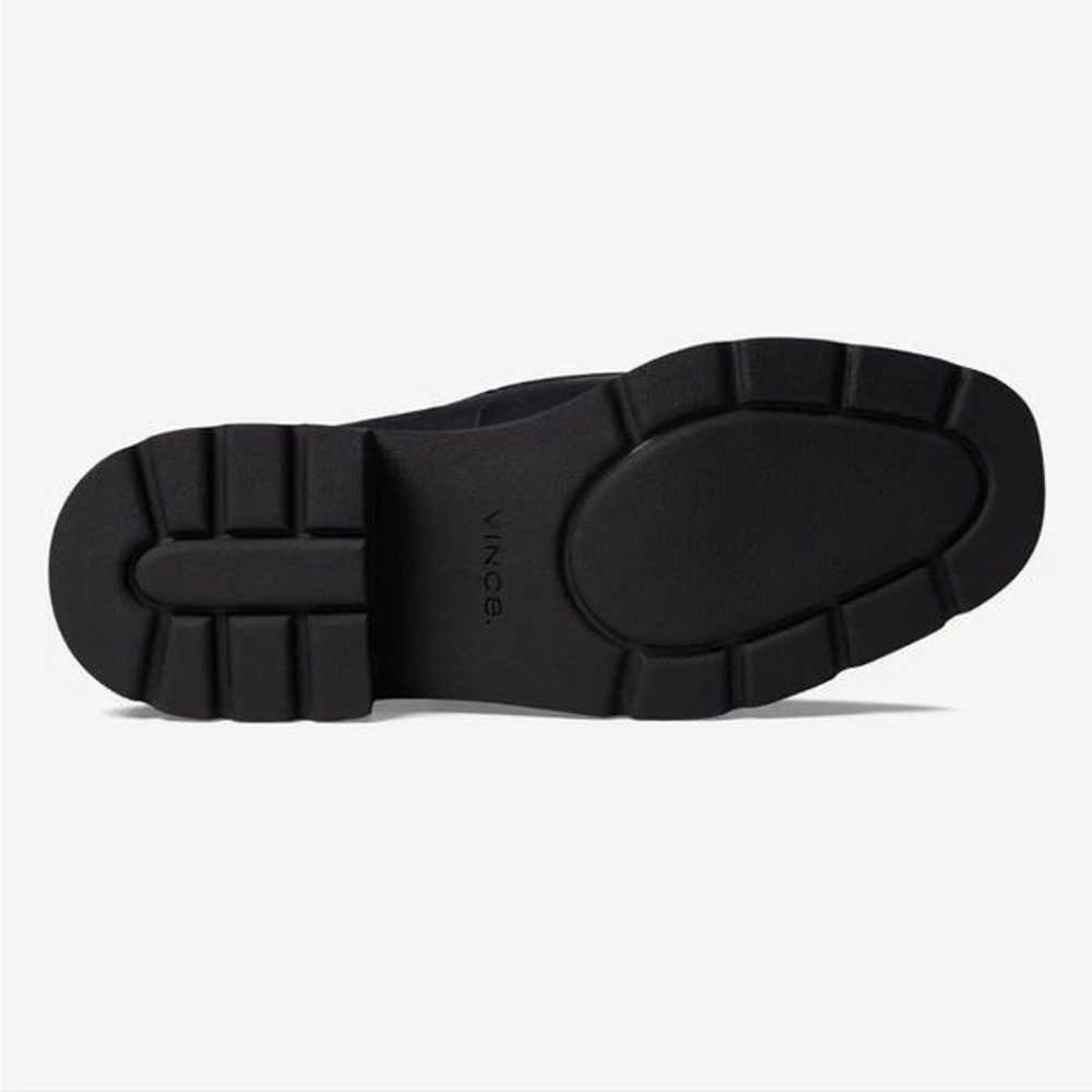 New Vince Robin Black Leather Loafer platform hee… - image 3