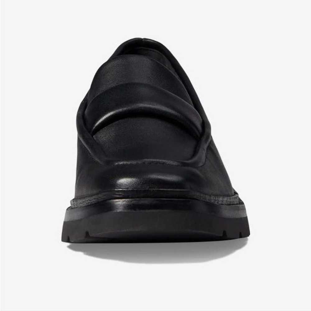 New Vince Robin Black Leather Loafer platform hee… - image 6