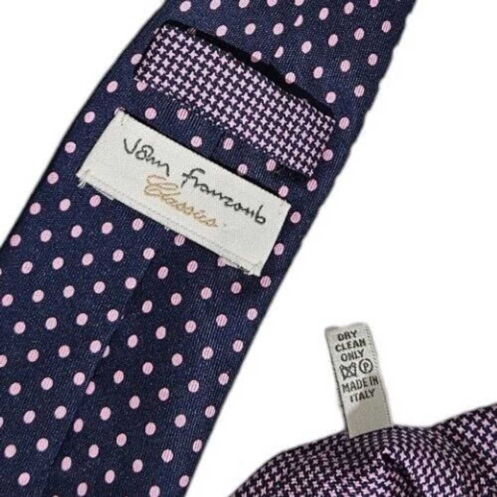 Designer VOHN FANCONB XL Polka Dot Slim Tie HMADE… - image 2