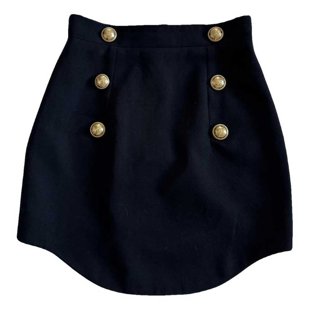 Balmain Wool mini skirt - image 1