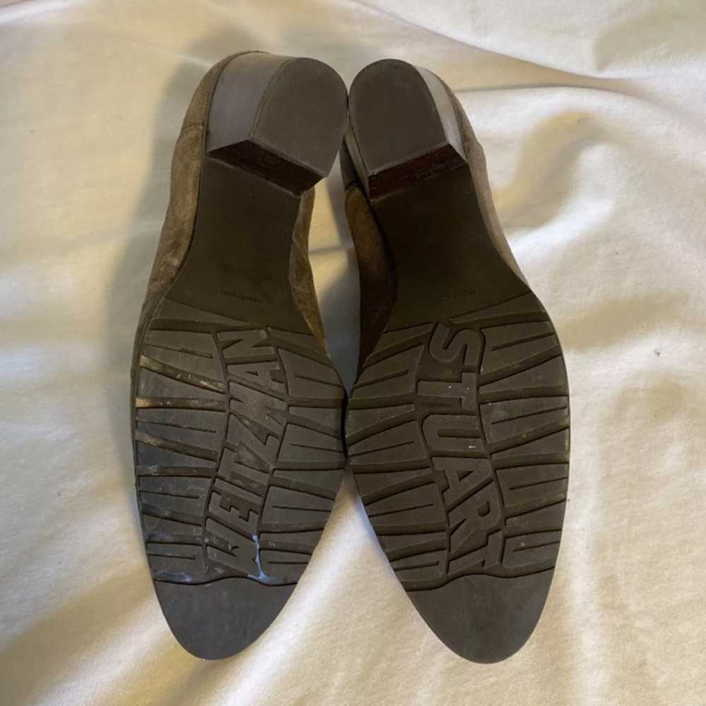 Stuart Weitzman heels light brown leather suede s… - image 7