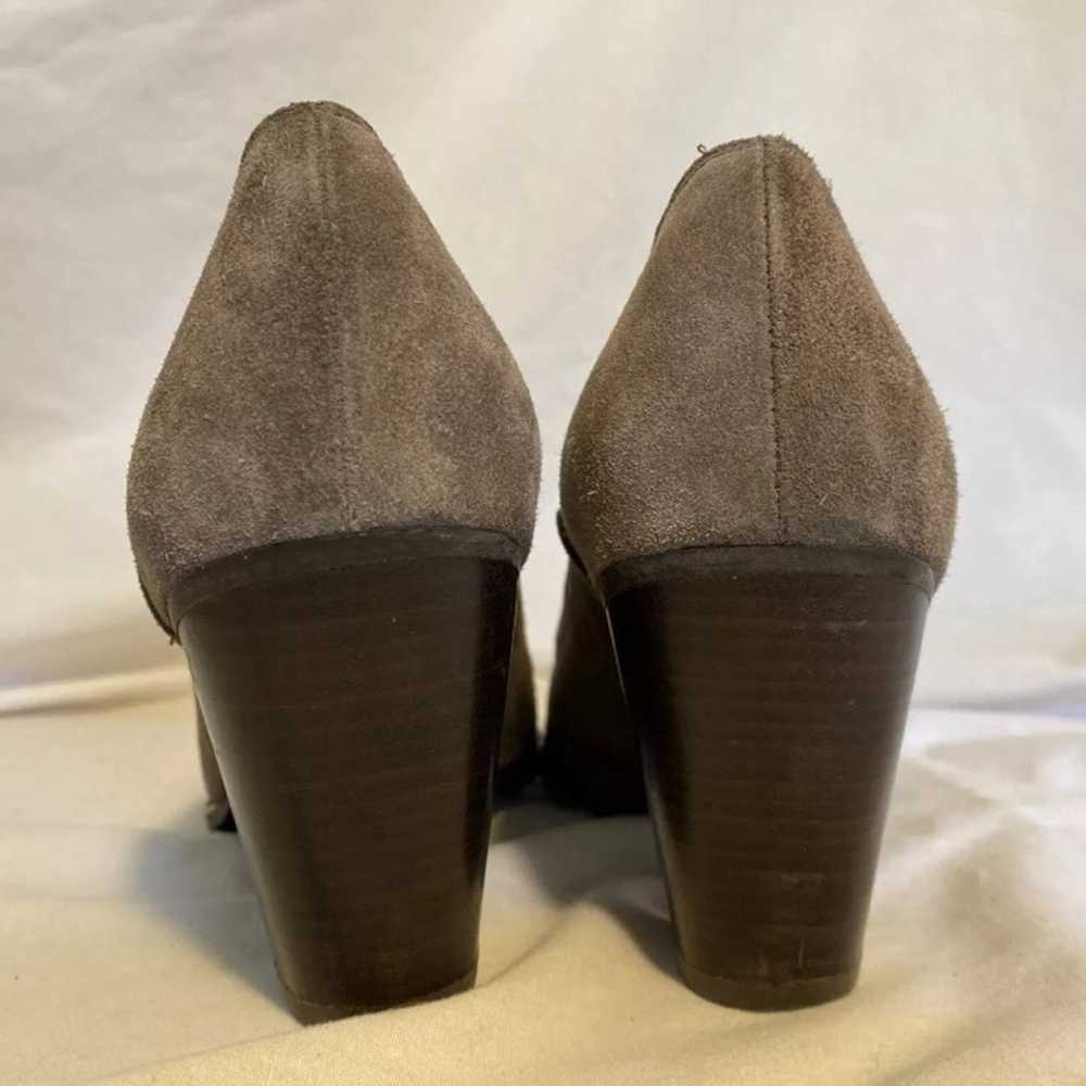 Stuart Weitzman heels light brown leather suede s… - image 8