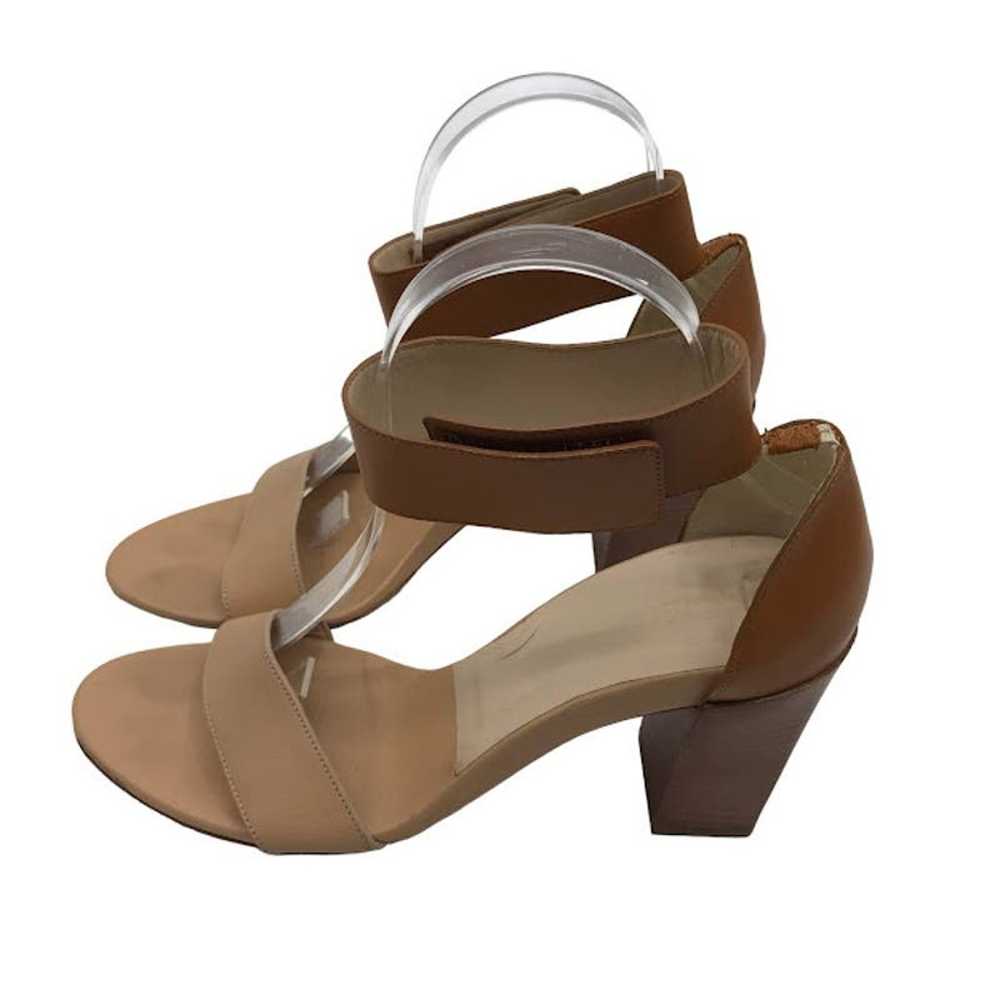 Chloe Open Toe Ankle Strap Sandals 9.5 Camel Nude… - image 3